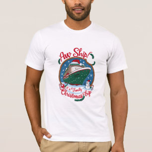 Camiseta Un barco que es un viaje en crucero para Navidades