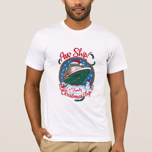 Camiseta Un barco que es un viaje en crucero para Navidades (Anverso)
