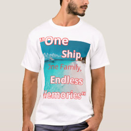 Camiseta "Un barco, una familia, Recuerdos interminables"
