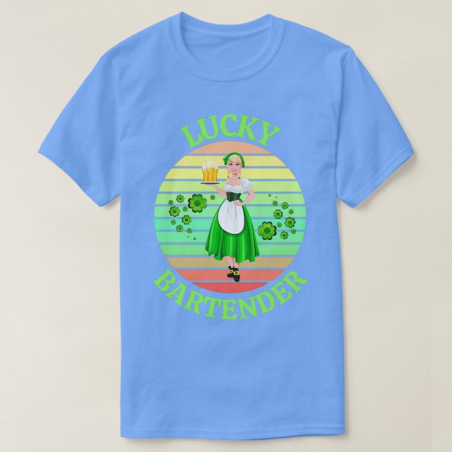 Camiseta un barman afortunado (Diseño del anverso)