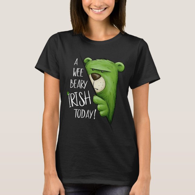 Camiseta Un Beary Irlandés Hoy Verde Oso Grumpy Pun St P (Anverso)