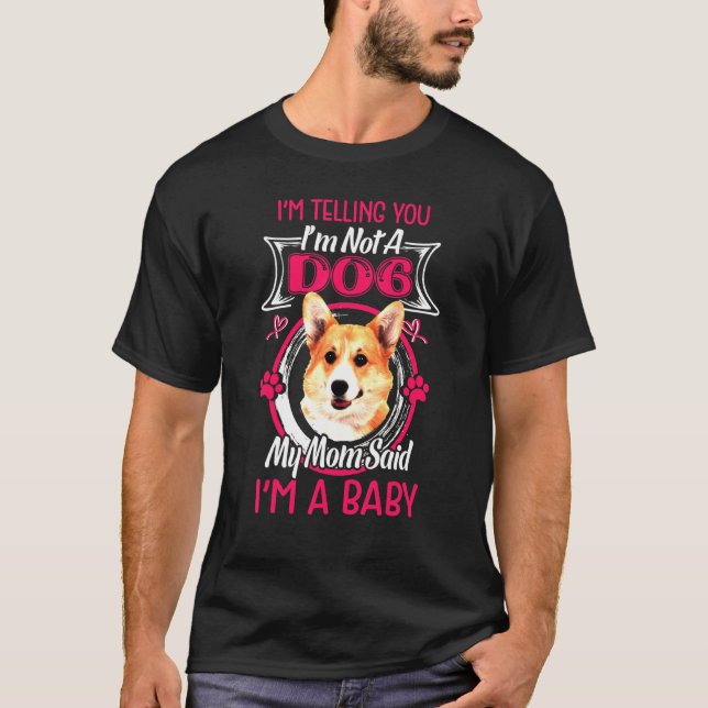 Camiseta Un bebé pembroke Welsh Corgi (Anverso)