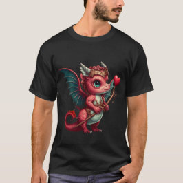 Camiseta Un bebé rojo dragón Valentín