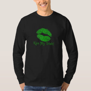 Camiseta Un beso gracioso a mi Fiesta irlandés St Patrick's