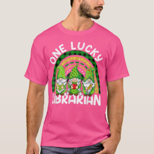 Camiseta Un bibliotecario afortunado gana St Patricks Rainb