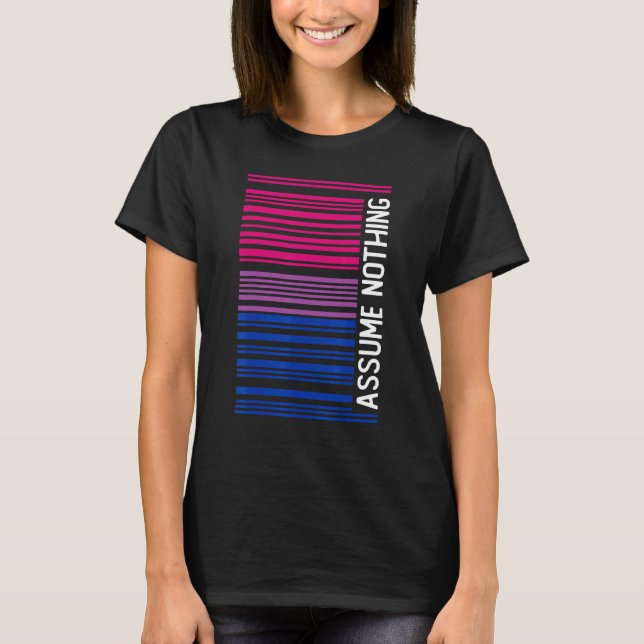 Camiseta Un Bisexual Sutil Asumir Nada Bi Orgullo (Anverso)