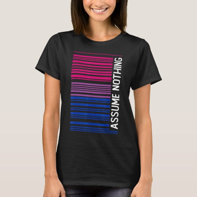 Camiseta Un Bisexual Sutil Asumir Nada Bi Orgullo (Anverso)