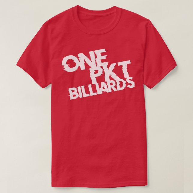 CAMISETA UN BLANCO DE BILLARES DE BOLSILLO (Diseño del anverso)