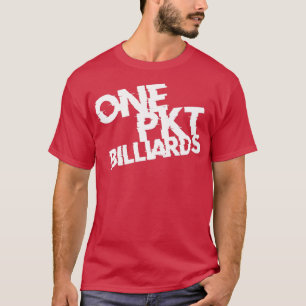 CAMISETA UN BLANCO DE BILLARES DE BOLSILLO