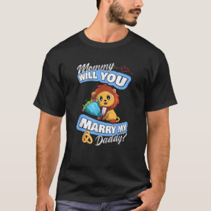 Camiseta Un Boda De León Cuto Ofrezca A Mami ¿Te Casas Con