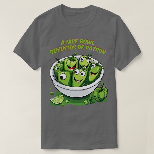 Camiseta un bol de dementos green pepper (Diseño del anverso)