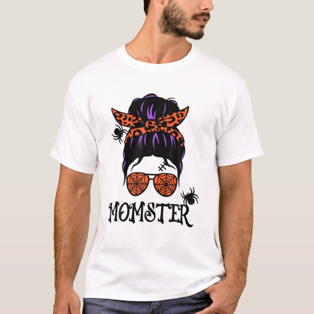 Camiseta Un bollo con Naranja Spiders - Halloween (Anverso)