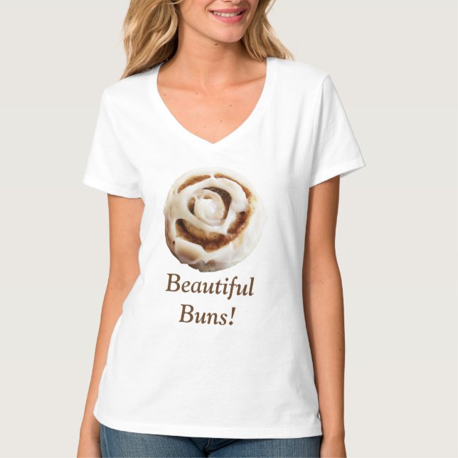 Camiseta Un bollo de canela con hielo (Anverso)