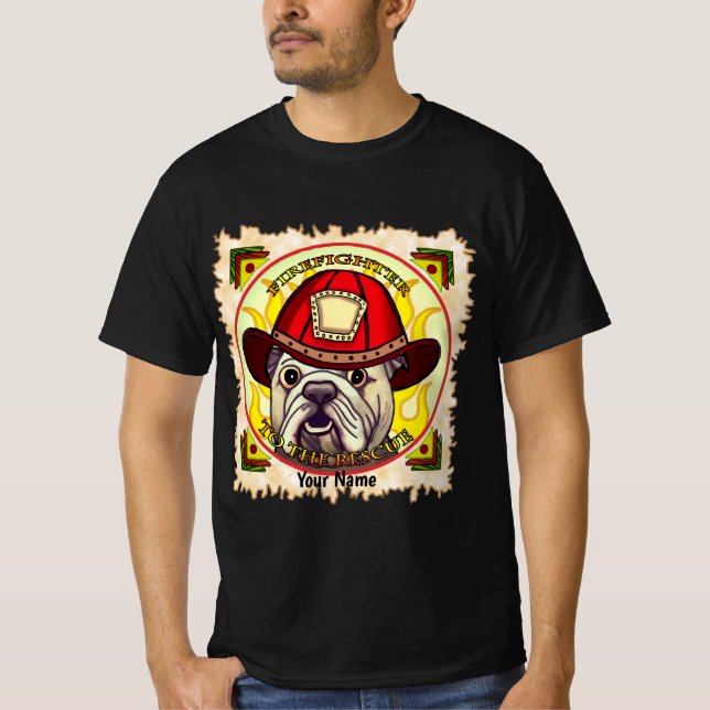 Camiseta Un bombero de Bulldog (Anverso)