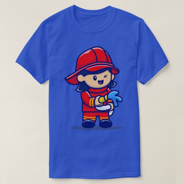 Camiseta Un bombero muy lindo (Diseño del anverso)