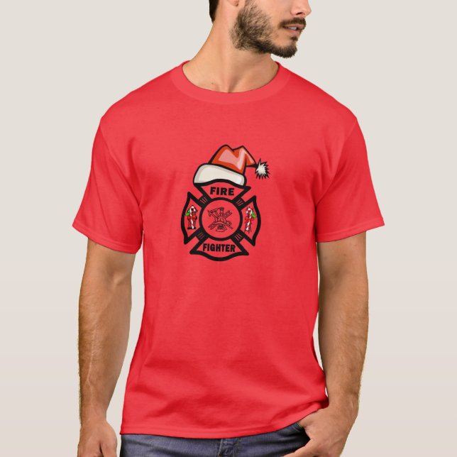 Camiseta Un bombero Papá Noel (Anverso)