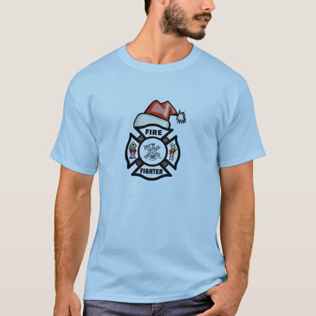 Camiseta Un bombero Papá Noel (Anverso)