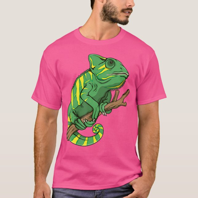 Camiseta Un bonito Chameleon Dibujando Chamaeleons Art Cham (Anverso)