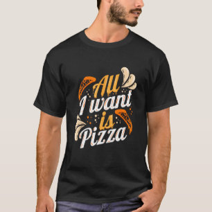Camiseta Un bonito Peperoni, Tomate, Olivas, Salami Pizza