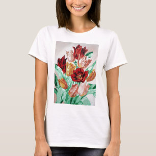 Camiseta Un bonito y audaz Bouquet floral de tulipanes