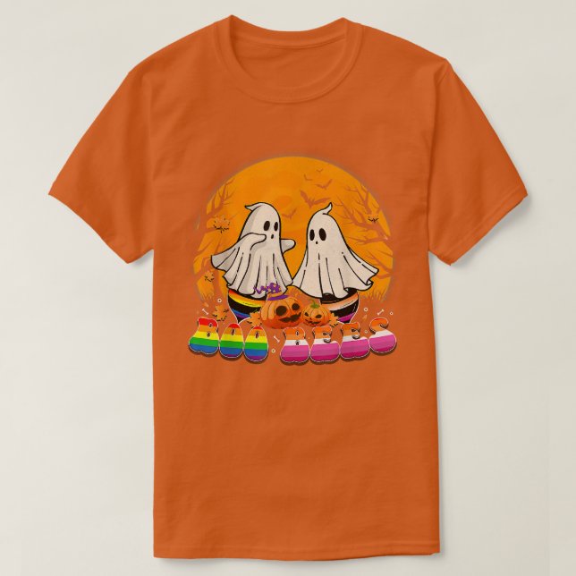 Camiseta Un Boo Gracioso de Abejas Lesbianas Gay Boo Hallow (Diseño del anverso)