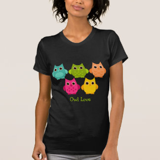 Camiseta Un brillante grupo de búhos
