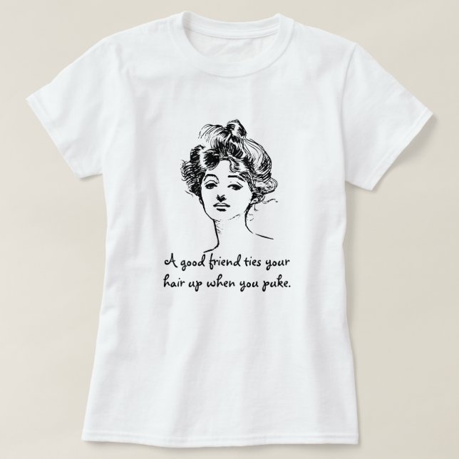 Camiseta Un buen amigo gracioso  (Diseño del anverso)