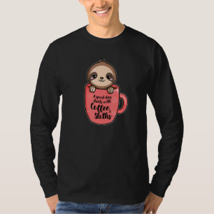 Camiseta Un Buen Día Con El Café Y Las Espumas De Café