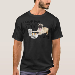Camiseta Un buen día empieza con café y una taza