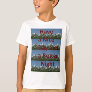 Camiseta Un buen día y un mejor arte nocturno