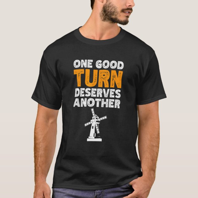 Camiseta Un buen giro merece otro molino de viento renovabl (Anverso)