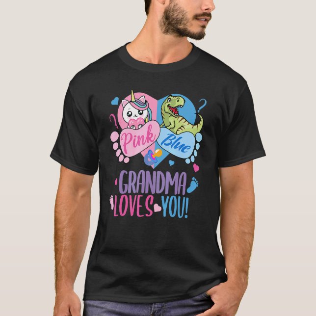 Camiseta Un buen GRANDMA rosa o azul te gusta dinosaurio o  (Anverso)