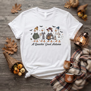 Camiseta Un buen otoño graznando Patitos lindos de otoño