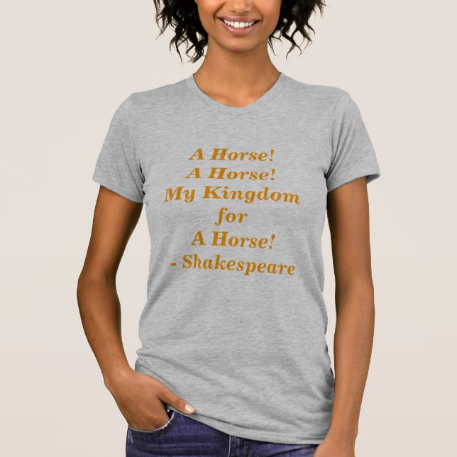 Camiseta ¡Un caballo! (Anverso)