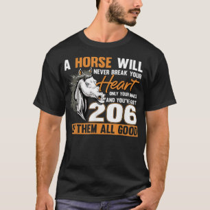 Camiseta Un caballo nunca romperá el corazón - jinete de ca