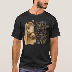 Camiseta Un Caballo Puede Escuchar El Latido Del Corazón Hu