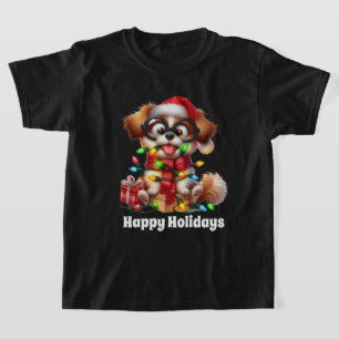 Camiseta Un cachorro de unisex festivo agrega texto a los n