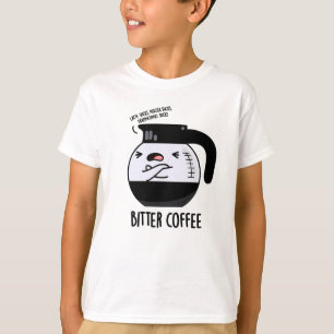Camiseta Un café amargo y divertido bollo de comida