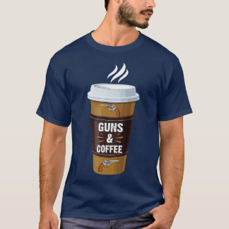 Camiseta Un Café De Pistolas Perfecto Para Los Amantes De L