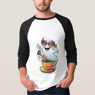Camiseta Un café fantasma adorable y torpe