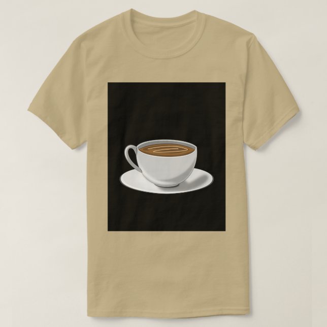Camiseta un café por favor (Diseño del anverso)