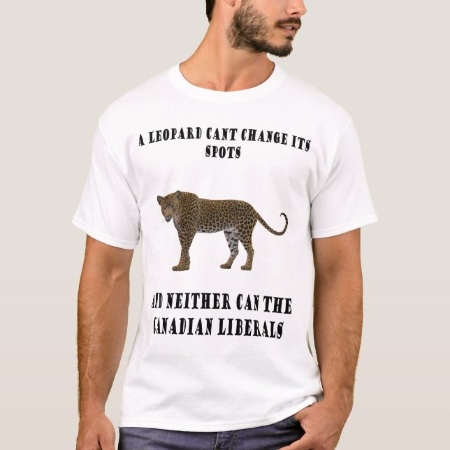 Camiseta Un cambio del canto del leopardo sus puntos tiene (Anverso)