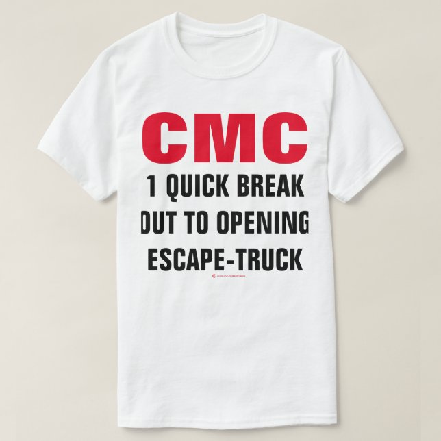 CAMISETA UN CAMIÓN DE ESCAPE (Diseño del anverso)