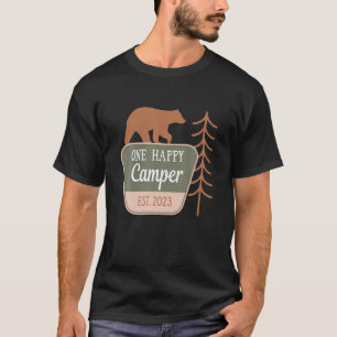 Camiseta Un Camper Feliz Primer Cumpleaños Fiesta Camping S