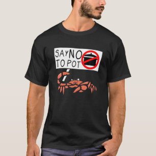 Camiseta Un Cangrejo Muy Gracioso Diciendo "No" A La Lobist