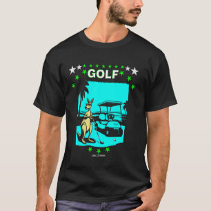 CAMISETA UN CANGURO DE GOLF ANIMALES DE GOLF DIVERTIDOS