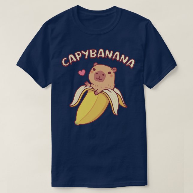 Camiseta Un Capibara Aburrido En Banana Capybanana Un Pun D (Diseño del anverso)