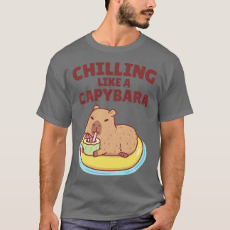 Camiseta Un Capibara Cuto En Un Suelo De Piscina Como Un Ch