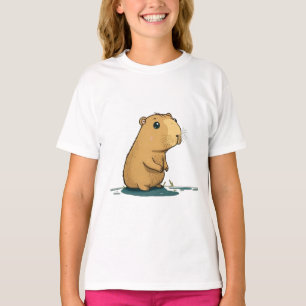 Camiseta un capibara en el agujero de agua