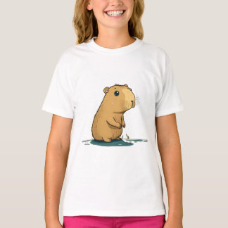 Camiseta un capibara en el agujero de agua